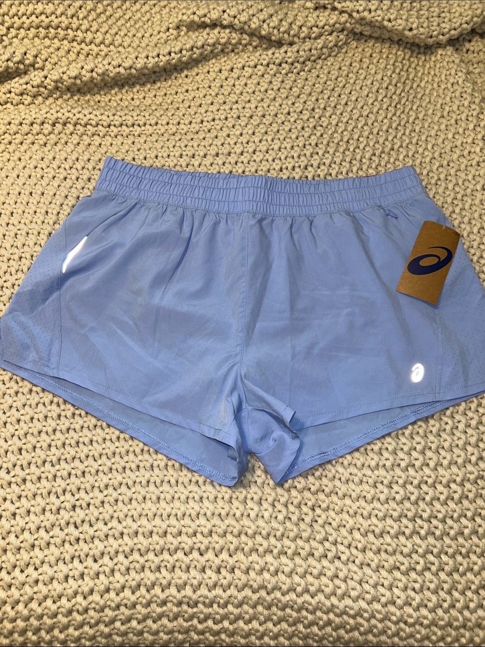 ASICS Women's Sky Blue Running Shorts
